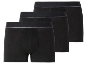 LIVERGY 3 heren boxers (S, Zwart)