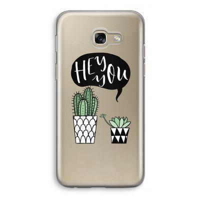 Hey you cactus: Samsung Galaxy A5 (2017) Transparant Hoesje