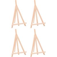 Mini schildersezel - 6x - 14 x 27 cm - Ezel - Fotolijst/fotoframe - DIY hobbymateriaal/knutselmateri