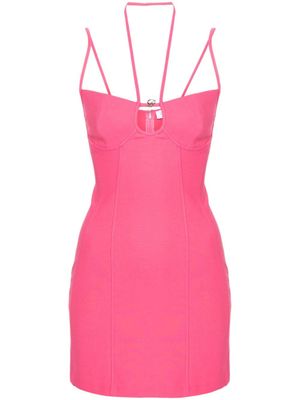 Blumarine robe à dos-nu - Rose