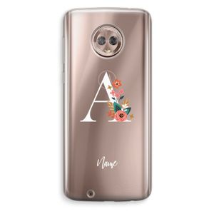 Pink Bouquet: Motorola Moto G6 Transparant Hoesje
