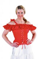 Carmen blouse rood