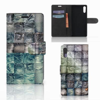 Wallet Case met Pasjes Sony Xperia XZ | Sony Xperia XZs Spijkerbroeken