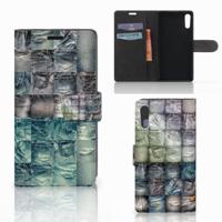 Wallet Case met Pasjes Sony Xperia XZ | Sony Xperia XZs Spijkerbroeken