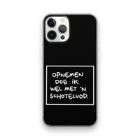 Schotelvod: iPhone 12 Pro Transparant Hoesje