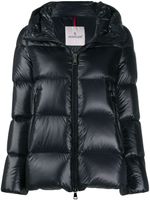 Moncler doudoune à patch logo - Noir - thumbnail