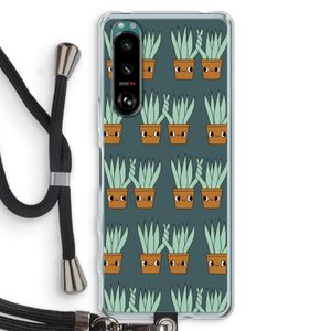 Sansevieria: Sony Xperia 5 III Transparant Hoesje met koord