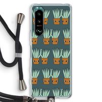 Sansevieria: Sony Xperia 5 III Transparant Hoesje met koord