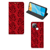 OPPO A15 Smart Cover Red Roses