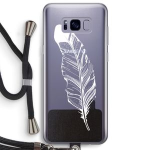 Pluim: Samsung Galaxy S8 Plus Transparant Hoesje met koord