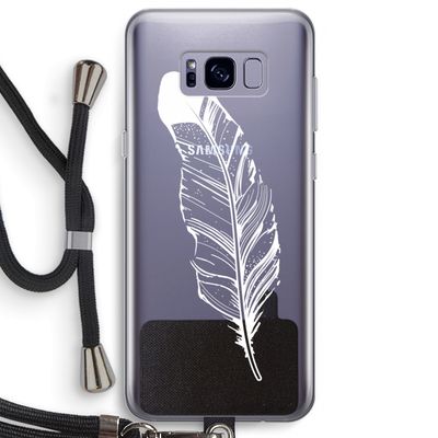Pluim: Samsung Galaxy S8 Plus Transparant Hoesje met koord