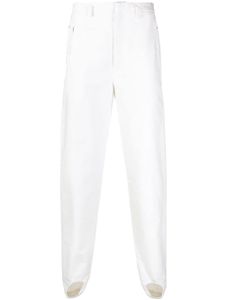 Hed Mayner pantalon en coton à coupe slim - Blanc