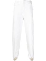 Hed Mayner pantalon en coton à coupe slim - Blanc - thumbnail