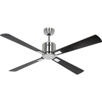 CasaFan ECO NEO III 132 BN-NB/KI WiFi Flügel Nussbaum/Kirsche Plafondventilator Chroom (geborsteld) Met afstandsbediening, Timer, Met wintermodus, Bediening
