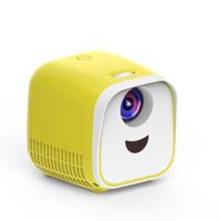 L1 Children projector Mini Mini LED Portable Home speaker projector EU (geel)