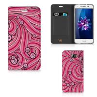 Huawei Y5 2 | Y6 Compact | Bookcase | Swirl Pink