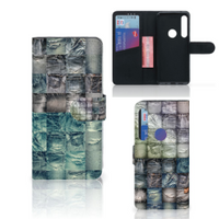 Wallet Case met Pasjes Motorola One Action Spijkerbroeken