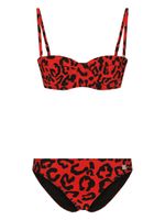 Dolce & Gabbana bikini à imprimé léopard - Rouge