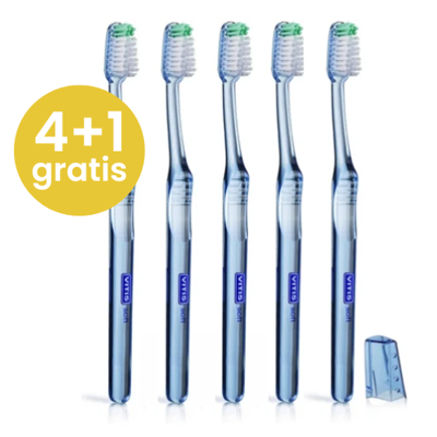 Vitis Soft Tandenborstel 4+1 Gratis