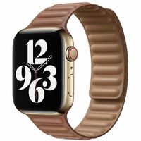 Apple origineel Leather Link Apple Watch medium 42mm / 44mm / 45mm Saddle Brown - MY9H2ZM/A - thumbnail