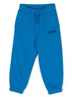 Kenzo Kids pantalon de jogging à logo brodé - Bleu