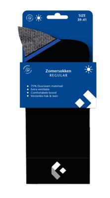 Duurzame zomersokken regular 2 Pack maat 45-48