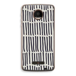 Moroccan stripes: Motorola Moto Z Force Transparant Hoesje