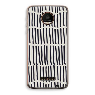 Moroccan stripes: Motorola Moto Z Force Transparant Hoesje