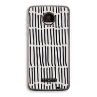 Moroccan stripes: Motorola Moto Z Force Transparant Hoesje