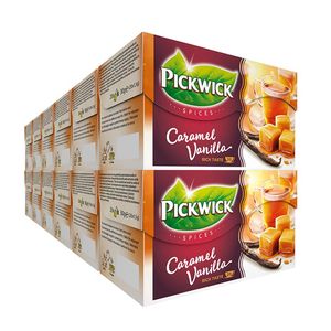 Pickwick - Spices Caramel Vanilla zwarte thee - 12x 20 zakjes