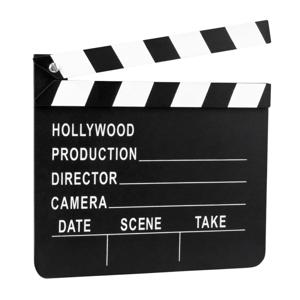 Film regisseur clipboard - zwart - 18 x 20 cm - carnaval verkleed speelgoed - Hollywood/Oscar