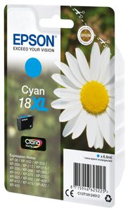 Epson inktcartridge 18XL, 450 pagina's, OEM C13T18124012, cyaan