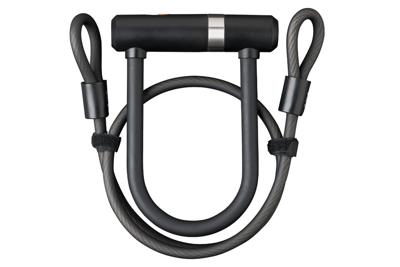 AXA Newton Mini Pro + Cable 100/10 Beugelslot - Zwart