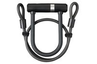 AXA Newton Mini Pro + Cable 100/10 Beugelslot - Zwart