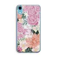 Kindness matters: iPhone XR Transparant Hoesje