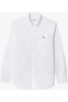 Lacoste Slim Fit Overhemd wit, Effen