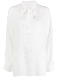 Filippa K chemise Amelia à col lavallière - Blanc