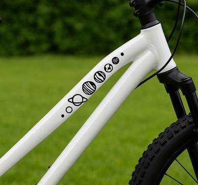 Fiets sticker planet lijn