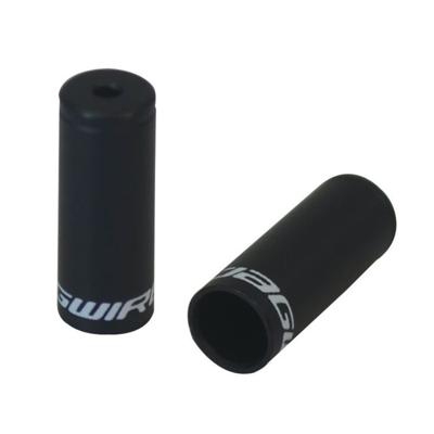 JAGWIRE End caps open - 3mm dropper - alloy (50pcs) - black