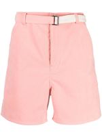 sacai short à taille ceinturée - Rose