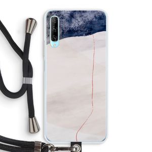 Stone White: Huawei P Smart Pro Transparant Hoesje met koord