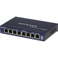 NETGEAR ProSAFE Unmanaged Switch - GS108GE - Desktop - 8 Gigabit Ethernet poorten 10/100/1000 Mbps - thumbnail