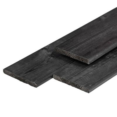 Midden-Europees grenen tuinplank gedroogd, zwart gespoten, geschaafd 4rh 1,6 x 14,0 x 300 cm Tuindeco - Tuindeco