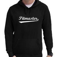 Barbecue cadeau hoodie Pitmaster zwart voor heren - bbq hooded sweater 2XL  - - thumbnail