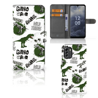 Telefoonhoesje met Pasjes voor Nokia G60 Dinosaurus