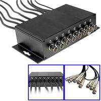 8-kanaals CCTV BNC bliksem afleider overspanningsbeveiliging apparaat (CoaxJK / V8)(Black) 8-kanaals CCTV BNC bliksem afleider overspanningsbeveiliging apparaat (CoaxJK / V8)(Black)