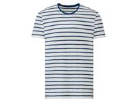 LIVERGY Heren-T-shirt, nauwsluitend model, met bio-katoen (XL (56/58), Gestreept)