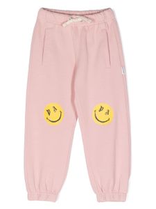 Palm Angels Kids pantalon de jogging à imprimé Smiley - Rose