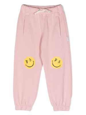 Palm Angels Kids pantalon de jogging à imprimé Smiley - Rose