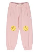 Palm Angels Kids pantalon de jogging à imprimé Smiley - Rose - thumbnail